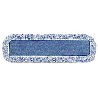 High Absorbency Mop Pad, Nylon/Polyester Microfiber, 18" Long, Blue (Q41600CT)