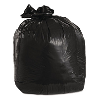 Low-Density Can Liners, 20 gal, 1.25 mil, 30" x 36", Black, Flat Pack, 100/Carton (ML3036H)