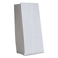 Grocery Paper Bags, 16# Size, 40# Basis Weight, 7.75" x 4.75" x 16", White, 500/Bundle (GW16500)