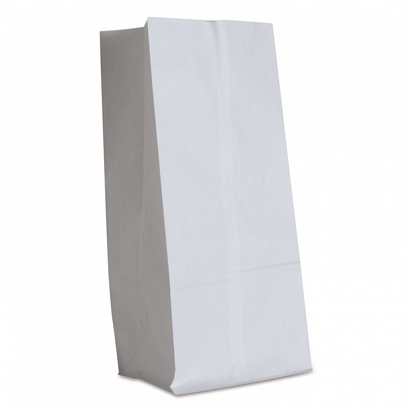 Grocery Paper Bags, 16# Size, 40# Basis Weight, 7.75" x 4.75" x 16", White, 500/Bundle (GW16500)