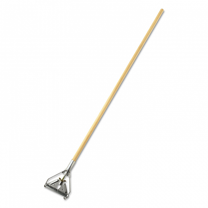 Invader Side-Gate Wet-Mop Handle, 60", Natural/Silver (H516)