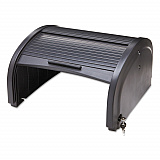 Locking Security Hood, 17.75w x 10.3h, Black (9T86BLA)