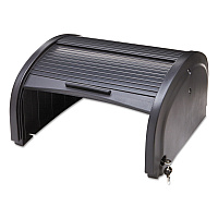 Locking Security Hood, 17.75w x 10.3h, Black (9T86BLA)