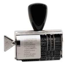 Trodat Rubber 11-Message Dial-A-Phrase Date Stamp, Conventional, 2" x 0.38" (T2754)