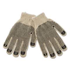 Boardwalk PVC-Dotted String Knit Gloves, Large, Dozen (792)