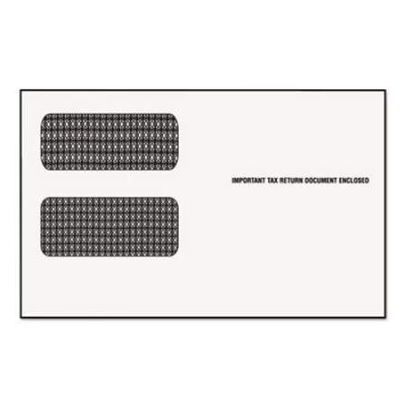 TOPS 1099 Double Window Envelope, Commercial Flap, Gummed Closure, 5.63 x 9, White, 24/Pack (2222)
