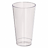 Comet Plastic Tumbler, Squat, 16 oz, Clear, 25/Pack, 20 Packs/Carton (T16)