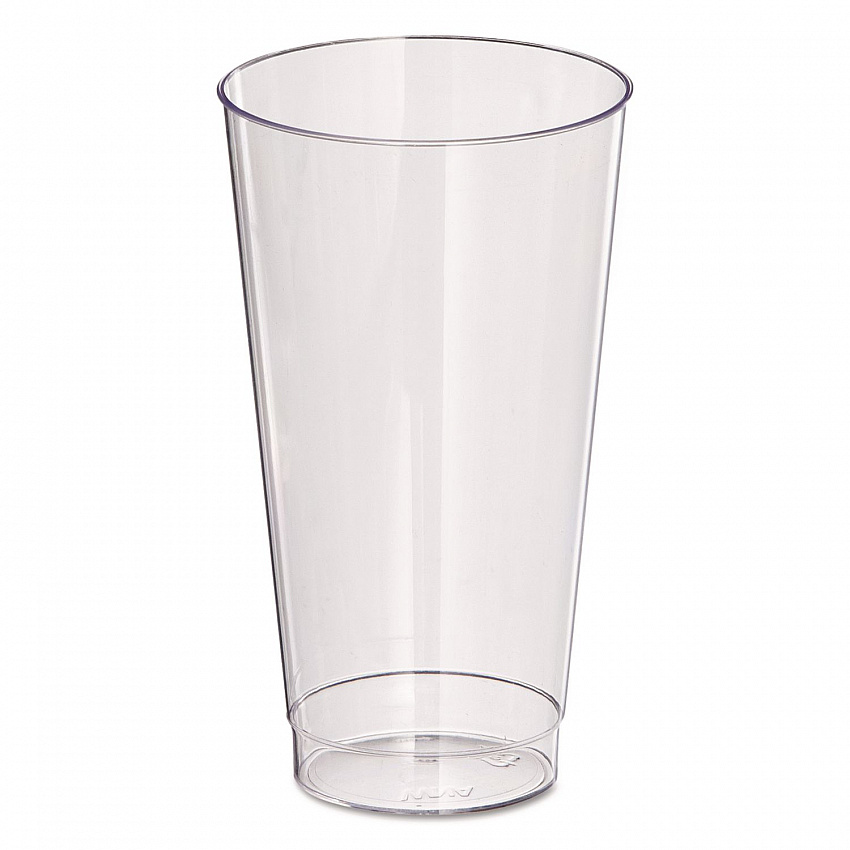Comet Plastic Tumbler, Squat, 16 oz, Clear, 25/Pack, 20 Packs/Carton (T16)
