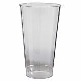 Classic Crystal Tumblers, 16 oz, Plastic, Clear, Fluted, Tall, 20/Pack, 12 Packs/Carton (CC16240)