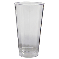Classic Crystal Tumblers, 16 oz, Plastic, Clear, Fluted, Tall, 20/Pack, 12 Packs/Carton (CC16240)