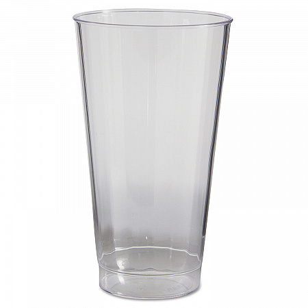 Classic Crystal Tumblers, 16 oz, Plastic, Clear, Fluted, Tall, 20/Pack, 12 Packs/Carton (CC16240)