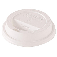 Traveler Dome Hot Cup Lid, Fits 8 oz Hot Cups, Plastic, White, 100/Pack, 10 Packs/Carton (TL38R2)