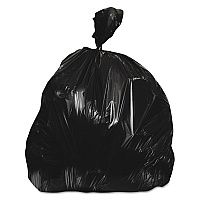 Linear Low-Density Can Liners, 16 gal, 0.35 mil, 24" x 32", Black, 500/Carton (H4832RK)
