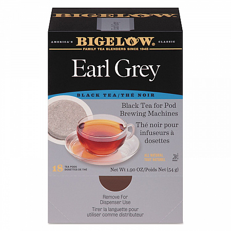 Earl Grey Black Tea Pods, 1.90 oz, 18/Box (008906)