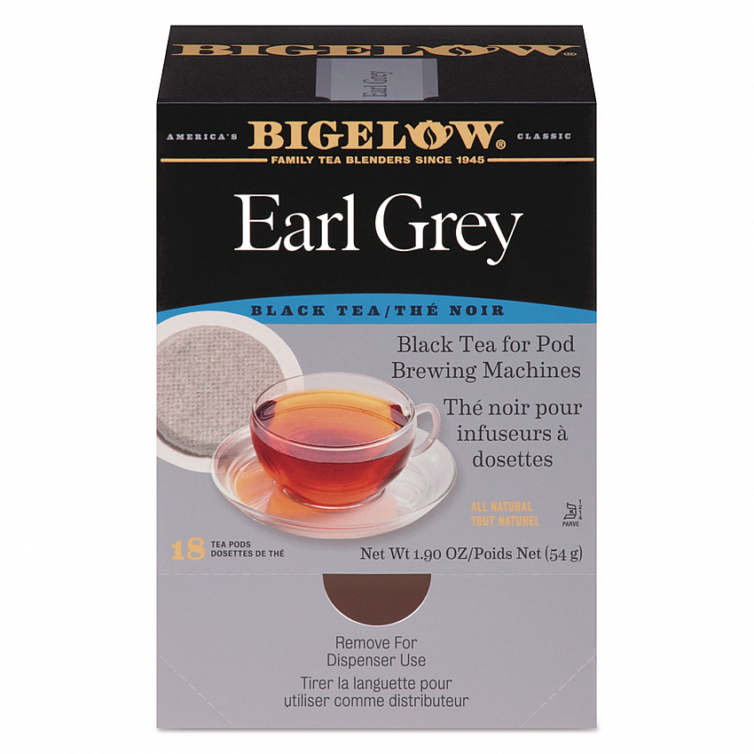 Earl Grey Black Tea Pods, 1.90 oz, 18/Box (008906)