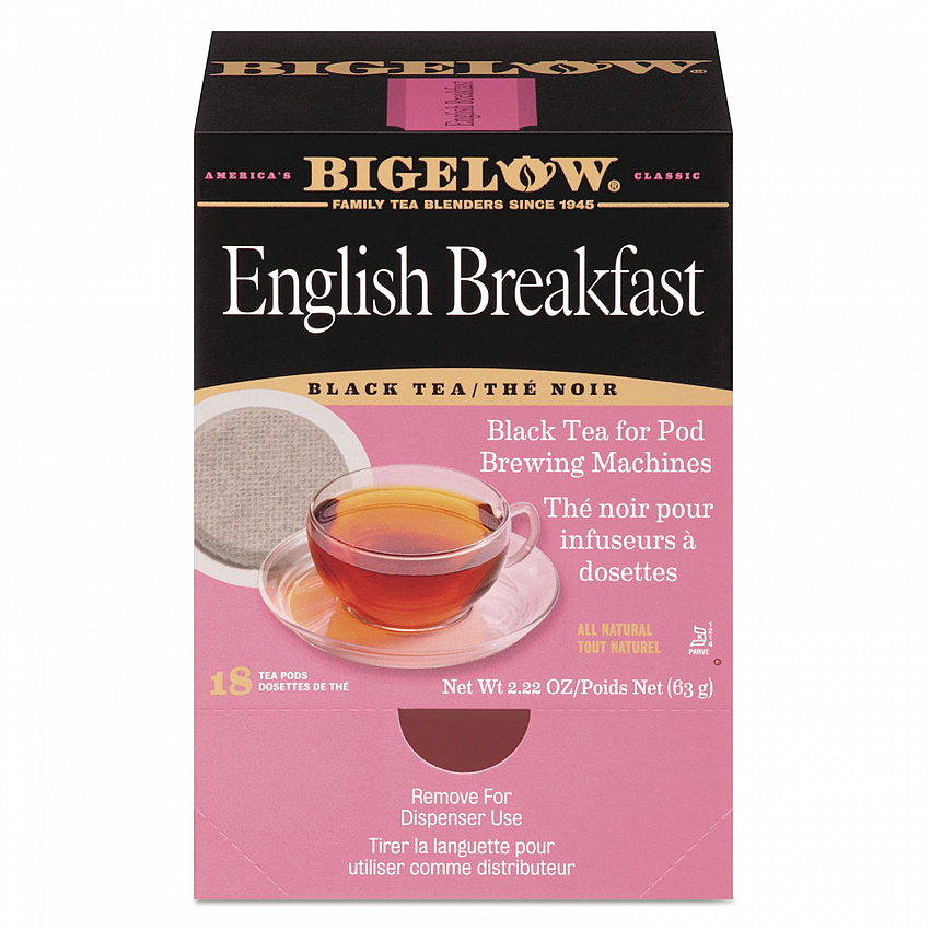 English Breakfast Tea Pods, 1.90 oz, 18/Box (009906)