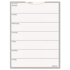 AT-A-GLANCE WallMates Self-Adhesive Dry Erase Weekly Planning Surfaces, 18 x 24, White/Gray/Orange Sheets, Undated (AW503028)