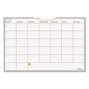 AT-A-GLANCE WallMates Self-Adhesive Dry Erase Monthly Planning Surfaces, 18 x 12, White/Gray/Orange Sheets, Undated (AW402028)