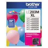 Brother LC203M Innobella High-Yield Ink, 550 Page-Yield, Magenta