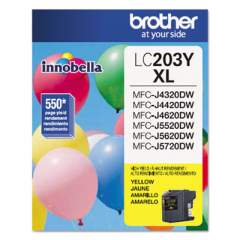 Brother LC203Y Innobella High-Yield Ink, 550 Page-Yield, Yellow