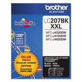Brother LC2072PKS Innobella Super High-Yield Ink, 1,200 Page-Yield, Black, 2/Pack