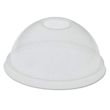 Dart Dome-Top Cold Cup Lids F/24-26oz Cups, Clear, 100/sleeve, 1000/carton (DLR24)