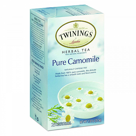 Tea Bags, Pure Camomile, 1.76 oz Filterbag, 25/Box (09178)