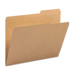 Smead Guide Height Reinforced Heavyweight Kraft File Folders, 2/5-Cut Tabs, Right of Center, Letter Size, Kraft, 100/Box (10786)