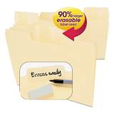 Smead Erasable SuperTab File Folders, 1/3-Cut Tabs, Letter Size, Manila, 24/Pack (10380)