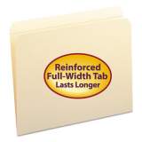 Smead Reinforced Tab Manila File Folders, Straight Tab, Letter Size, 11 pt. Manila, 100/Box (10310)