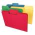 Smead SuperTab Colored File Folders, 1/3-Cut Tabs, Letter Size, 14 pt. Stock, Assorted, 50/Box (10410)