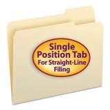 Smead Manila File Folders, 1/3-Cut Tabs, Right Position, Letter Size, 100/Box (10333)