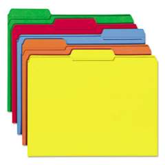 Smead Colored File Folders, 1/3-Cut Tabs, Letter Size, Assorted, 100/Box (11943)