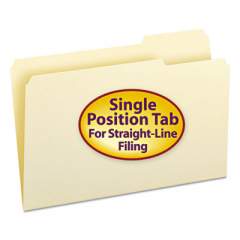 Smead Manila File Folders, 1/3-Cut Tabs, Right Position, Legal Size, 100/Box (15333)
