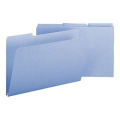 Smead Expanding Recycled Heavy Pressboard Folders, 1/3-Cut Tabs, 1" Expansion, Legal Size, Blue, 25/Box (22530)