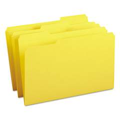 Smead Colored File Folders, 1/3-Cut Tabs, Legal Size, Yellow, 100/Box (17943)