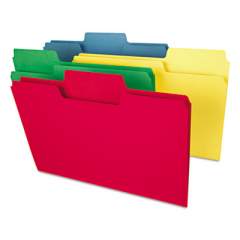 Smead SuperTab Colored File Folders, 1/3-Cut Tabs, Legal Size, 14 pt. Stock, Assorted, 50/Box (15410)