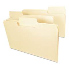 Smead SuperTab Top Tab File Folders, 1/3-Cut Tabs, Legal Size, 14 pt. Manila, 50/Box (15401)