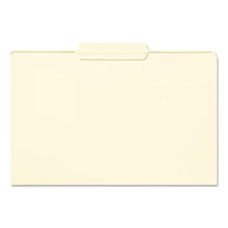 Smead Reinforced Tab Manila File Folders, 1/3-Cut Tabs, Center Position, Legal Size, 11 pt. Manila, 100/Box (15336)
