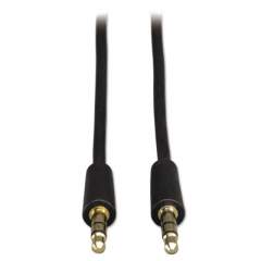 Tripp Lite 3.5mm Mini Stereo Audio Cable for Microphones/Speakers/Headphones (M/M), 6 ft. (P312006)