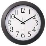 Universal Whisper Quiet Clock, 12" Overall Diameter, Black Case, 1 AA (sold separately) (10451)