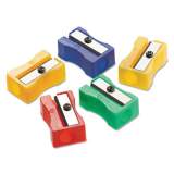 Westcott One-Hole Manual Pencil Sharpeners, 4 x 2 x 1, Assorted Colors, 24/Pack (15993)