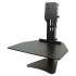 Victor High Rise Standing Desk Workstation, 28" x 23" x 10.5" to 15.5", Black (DC300)