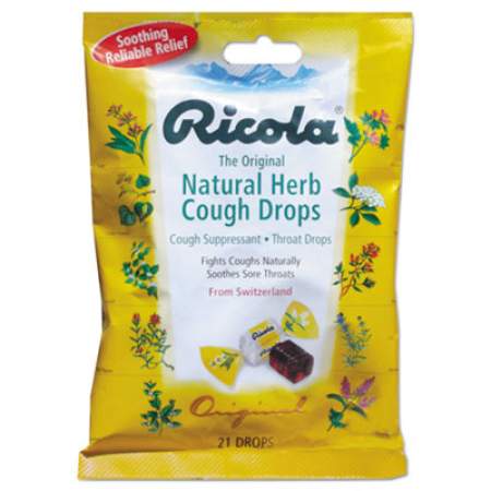 Ricola Cough Drops, Natural Herb, 21 Drops/Bag (7776)