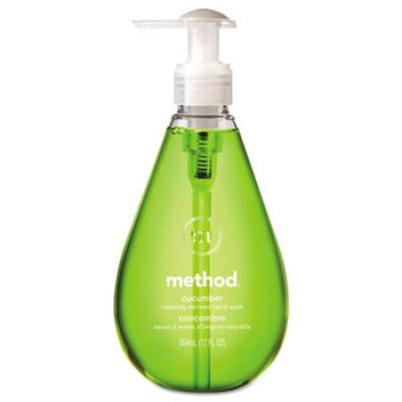 Method Gel Hand Wash, Cucumber, 12 oz Pump Bottle, 6/Carton (00029CT)