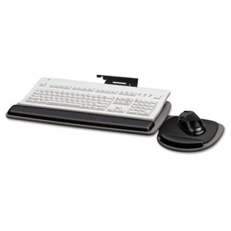 Fellowes Adjustable Standard Keyboard Platform, 20.25w x 11.13d, Graphite/Black (93841)