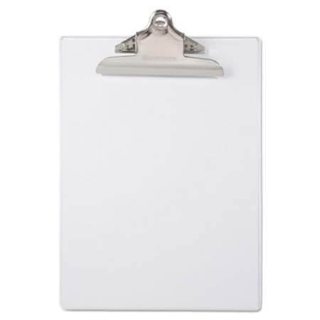 Saunders Recycled Plastic Clipboard with Ruler Edge, 1" Clip Cap, 8.5 x 11 Sheet, Clear (21803)
