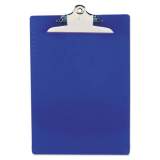 Saunders Recycled Plastic Clipboard with Ruler Edge, 1" Clip Cap, 8.5 x 11 Sheets, Blue (21602)