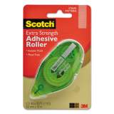 Scotch Extra Strength Adhesive Roller, 0.38" x 33 ft, Dries Clear (6055ES)