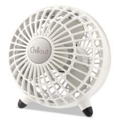 Honeywell Chillout USB/AC Adapter Personal Fan, White, 6"Diameter, 1 Speed (GF3W)